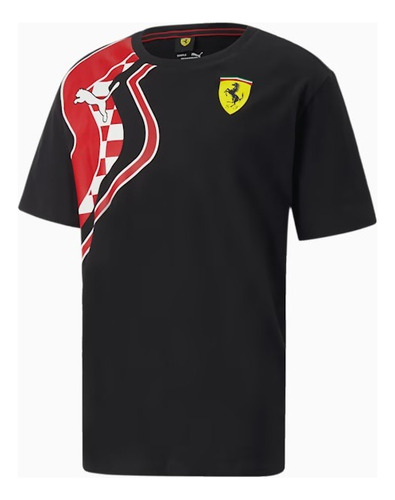 Camiseta Puma Hombre Ferrari Race Premium Negro