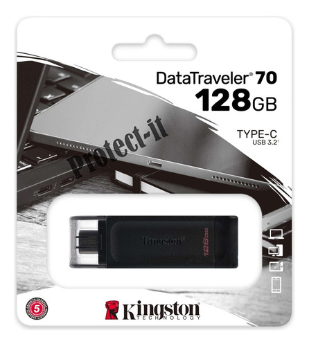 Memoria Usb-c De 128gb Kingston Para Dispositivos De Tipo C