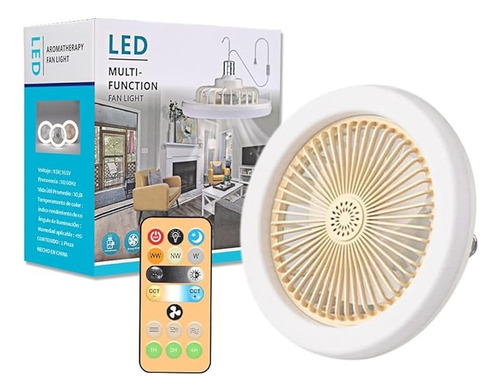 Ventilador De Techo Cool Led Con Mando E27