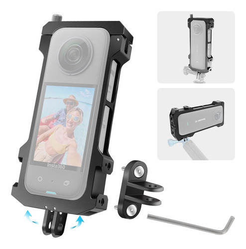 Reygeak Aluminum Frame Cage For Insta360 One X3, Ultra Li...