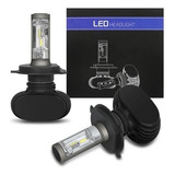 Par 2 Super Led H4 2d 72wts 8200lm 6000k Carro Moto Caminhao