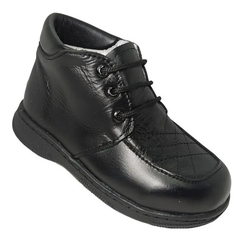 Zapato Casual Bota Niño Agujeta Suela Cosida Cómodo Bebé