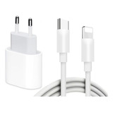 Kit Carregador Para iPhone Turbo 30w E Cabo Usb Tipo-c Pd