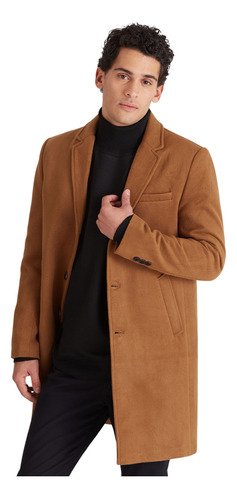 Sobretodo Macowens Liso Camel Hombre 80345035