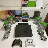 Xbox One S Edição Battlefield Na Caixa+ 2 Controles + Jogos 