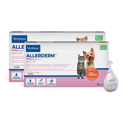 Virbac Allerderm Spot-on Caja Con 6 Pipetas 4 Ml +10 Kg | Envío gratis