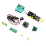 Programador Usb Ch341a+clip De Prueba Sop8+adaptador 1.8v +