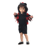 Fantasia De Lobisomem Bebê Roupa Halloween Bebê Lobo Capuz