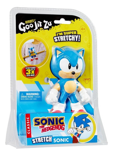 Figura Flexible Heroes Of Goo Jit Zu Sonic Blue Elástico