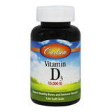 Carlson Labs Vitamina D3, 10.000 Ui 120 Softcaps Sabor N/a