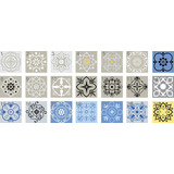 Vinilos Deco-azulejos-cocina-baño-15x15cm Pack X 10