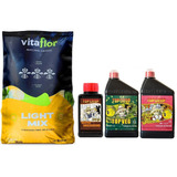 Sustrato Vitaflor 50 Lts Top Crop Under 100 Ml Veg Bloom 1 L