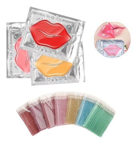 40 Máscaras Hidratante Labial + 50 Aplicador De Batom Brinde