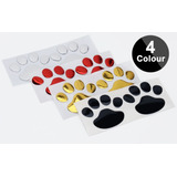 Kit Adesivo De Patinhas 3d Dog Cão - Patinha Par