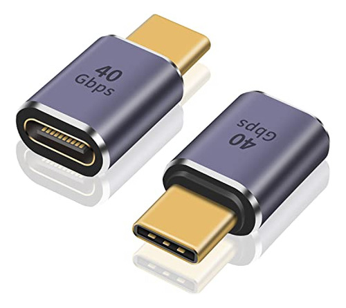 Adaptador Extensor Usb C Poyiccot De 40 Gbps, Paquete De 2 U