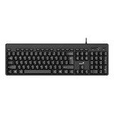 Teclado Genius Kb-116 Qwerty Español Color Negro