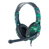 Auriculares Gamer Camuflado Pc Celu Consola 3.5 Noga St-880