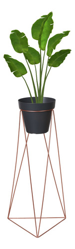 1 Suporte Tripé Triangular Com Vaso Plantas Chão 45cm 