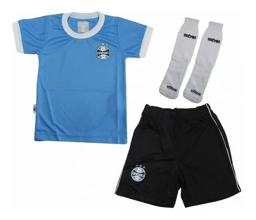 Conjunto Do Grêmio Azul Infantil Oficial Licenciado