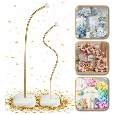 Soporte Arco de Globos Ajustable base para globos 2.5m dorado facil de montar Decoracion Boda adornos para Cumpleaños baby shower accesorios para fiestas aniversario hawaii graduacion 2026 | MercadoLibre