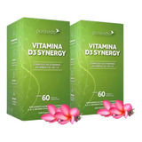 Kit 2 Vitamina D3 Synergy 60 Capsulas - Puravida