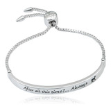 Pulsera Lariat Con Barra Love Always De Harry Potter Snapes,