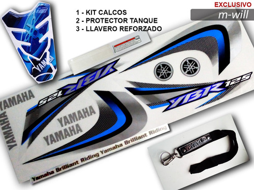 Calco Yamaha Ybr 125 Ed + Protector Tanque + Llavero.