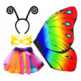 Disfraz De Mariposa Colores Hermosos Primavera Niña