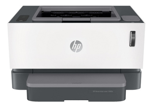 Impresora Simple Función Hp Neverstop 1000a Blanca Y Gris 220v - 240v