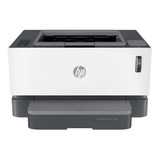 Impresora Simple Función Hp Neverstop 1000a Blanca Y Gris 220v - 240v