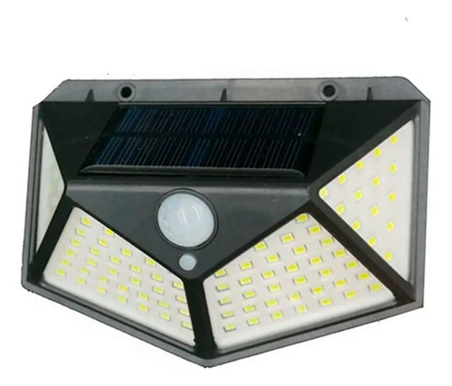 Luminária Solar Parede Led Sensor Balizador Jardim Externo