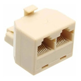 Divisor Adaptador Splitter Duplicador Rj-45  1-m X 2-f +cabo