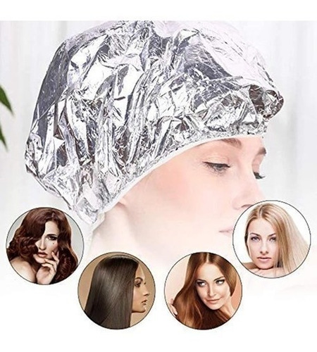 Pack 12 Gorros Térmico  Aluminio Para Masajes O Tratamientos