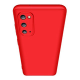 Carcasa Para Samsung Galaxy S20 - 360° Marca Gkk + Hidrogel Color Rojo
