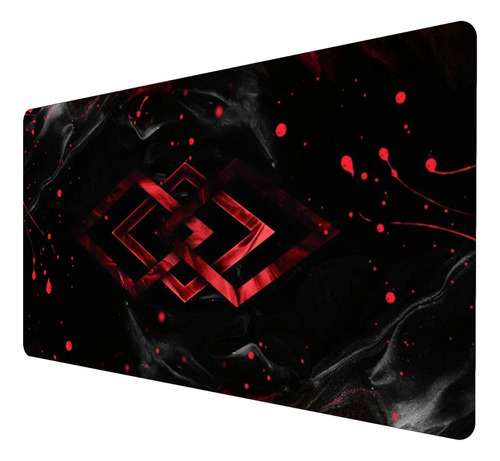 Mouse Pad Gamer Speed Extragrande 120x60 Geometrico Vermelho