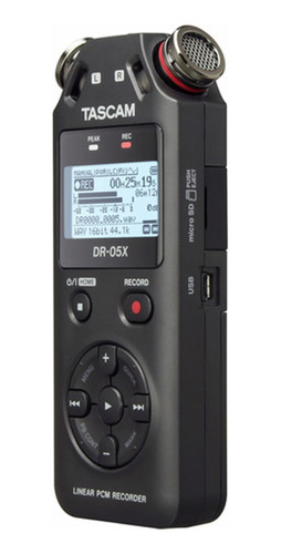 Gravador De Áudio Portátil Tascam Dr-05x Dois Canais