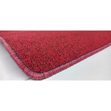 Carpeta Alfombra Boucle Rojo Con Orillado 1,5x2mt