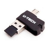 Pen Drive 3 Em 1 Utech Otg Adaptador E Cartao Micro Sd 64gb