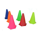 Kit 10 Cones Lisos 23 Cm Para Treino Funcional De Agilidade