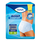 Ropa Interior Desechable Tena Pants Comfort Talla G 10 Unidades