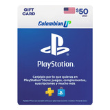 Tarjeta Psn $50 Usd Para Cuenta Usa Ps4 - Ps5