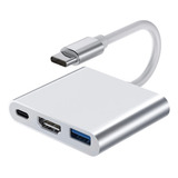 Qianrenon Adaptador Multipuerto Usb C A Hdmi Tipo C 3.1 Conv