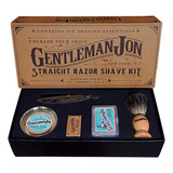 Gentleman Jon Kit De Afeitado Recto | Incluye 6 Artculos: Un