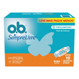 Absorvente Interno O.b. Sempre Livre Procomfort Super 10 Uni