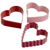 Cortadores De Galletas Corazones 3 Pzs Wilton