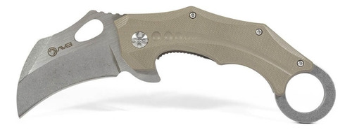 Canivete Karambit Raptor Aço Inox Clip Cintura Avb Cez-1804 Cor Areia