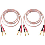 Cable De Parlante Audiofilo 13 Awg Jorzor Banana Ofc De 1...