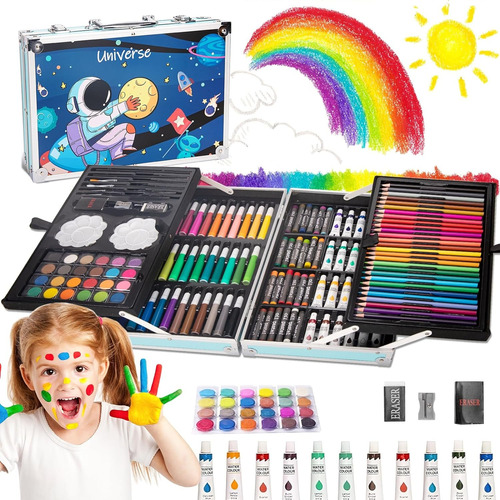 Kit De Lápices De Dibujo Marcadores Plumones Set Arte 151pcs