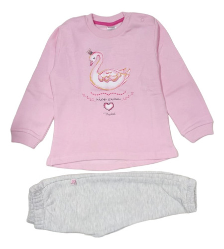 Conjunto Jogging Frisado Talles 12-18-24-36 Meses Nena