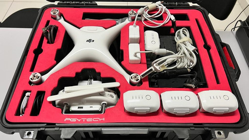 Drone Dji Phantom 4 Pro V2 Com 5 Baterias E Case Pgytech